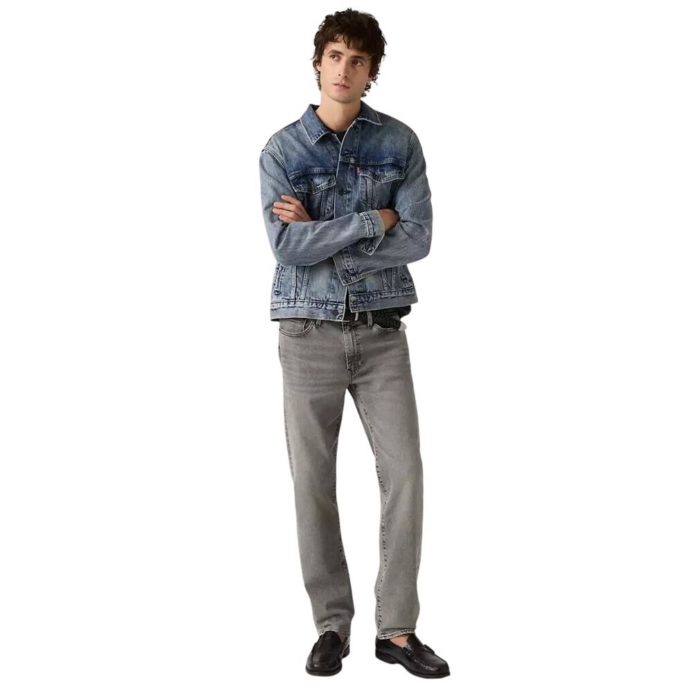 Levis 514 Straight Men's Jeans 38 x 30 casual grunge black dark wash everyday